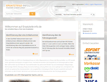 Tablet Screenshot of ersatzteile-info.de